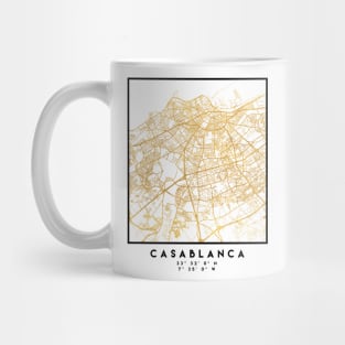 CASABLANCA MOROCCO CITY STREET MAP ART Mug